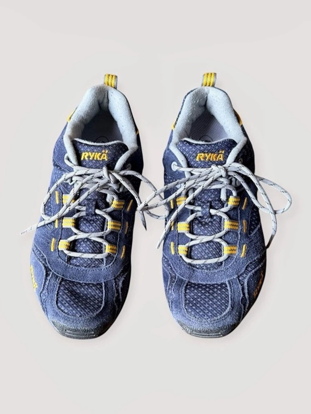 Ryka Outdoor Walking Athletic Shoes Blue & Yellow US 8 W